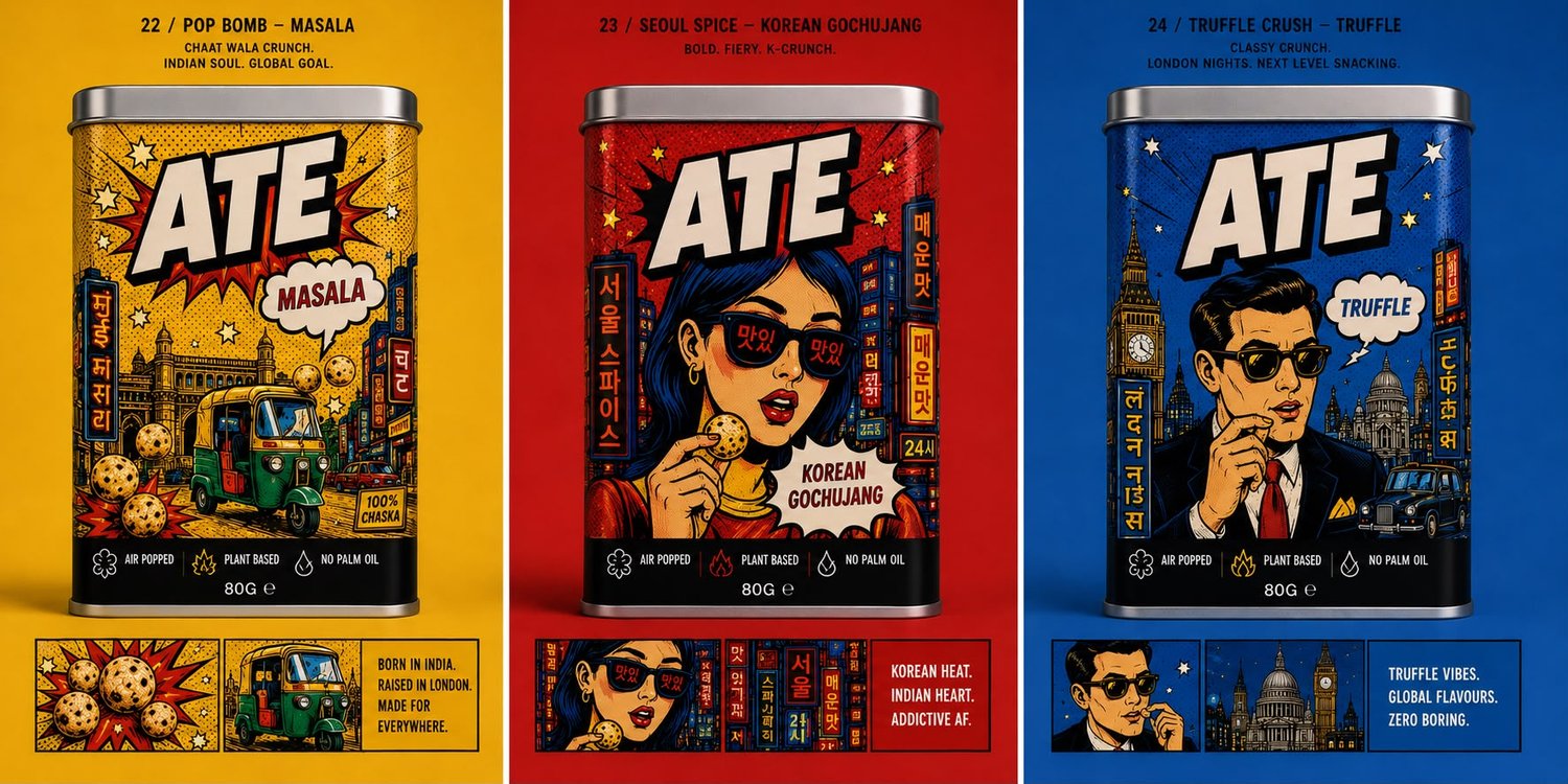 Mumbai Masala, Seoul Heat and London Noir tins